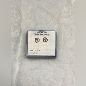 Heart Purple Earrings